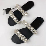 Vipkoala Fish Mouth with Pearl Border Slippers Transparent Sandals Large Size Slippers Summer  Sandalias De Verano Para Mujer Shoes