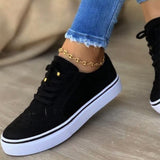 Vipkoala Women Flats Women's Casual Lace Up Shoes Female Platform Suede Footwear Ladies Comforts Breathable Vulcanized Zapatos Mujer