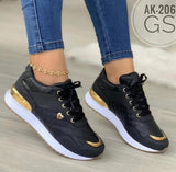 Vipkoala New Plus Size 43 Sports Shoes Autumn and Winter New Lace-up Platform Fashion Casual Non-slip Single Shoes