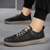 Vipkoala Men's Shoes Men's Shoes Work Labor Insurance Shoes Casual Leather Shoes All-match Waterproof Non-slip Leather Sneakers