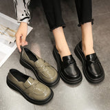 Vipkoala Casual Woman Shoe Slip-on Female Footwear Clogs Platform Round Toe Loafers with Fur Soft Shallow Mouth Oxfords Slip on Dress