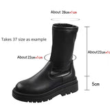 Vipkoala Women Over The Knee High Boots Motorcycle Chelsea Platform Boots Winter Gladiator Fashion PU Leather High Heels Boots Shoes