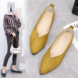 Vipkoala New Summer Fashion Flat Shoes Women's Flat Heel Non-slip Flat Shoes A Pedal Pointed Toe Casual Comfortable Size Temperament