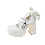 Vipkoala Kawaii Lolita Shoes Girl Platform Mary Jane Shoes Punk Star Moon Buckle Strap Super High Heels New Female Cool Rivet Pumps