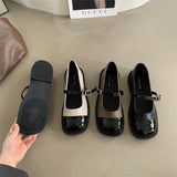 Vipkoala Women Mary Jane Vintage Girls Lolita Shoes Japanese Style College Student British Style Patent Leather Shoes Zapatos De Mujer