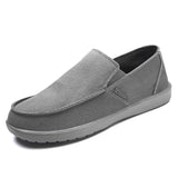 Vipkoala Men's Classic Canvas Casual Lazy Shoes Moccasin Fashion Slip On Loafer Washed Denim Vulcanized Flat Shoes zapatillas hombre