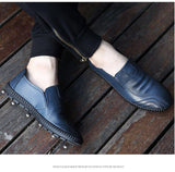 Vipkoala Men Casual Loafers Comfortable Lightweigh Flat Walking Footwear Moccasins Italian Breathable Slip on Male Leather Shoes