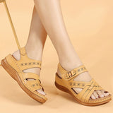 Vipkoala Beach Sandals Women Summer Shoes Thick Sole Women Wedges Sandals Ladies Summer Holiday Shoes Big Size 42