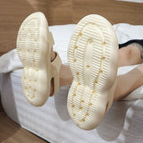 Vipkoala Women Thick Platform Slippers Summer Beach Eva Soft Slide Sandals Leisure Men Ladies Indoor Antislip Sandals Dual-purpose Shoes