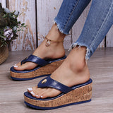 Vipkoala New Flat Wedges Sandals Slippers Female Casual Platform Flip Flops Fashion Comfortable Outdoor Beach Slides Women Summer