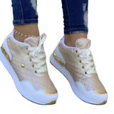 Vipkoala New Plus Size 43 Sports Shoes Autumn and Winter New Lace-up Platform Fashion Casual Non-slip Single Shoes