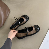 Vipkoala Women Mary Jane Vintage Girls Lolita Shoes Japanese Style College Student British Style Patent Leather Shoes Zapatos De Mujer