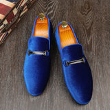 Vipkoala New Luxury Designer Fashion Pointed Black Blue Red Velvet Shoes Men Casual Loafers Formal Dress Footwear Sapatos Tenis Masculino