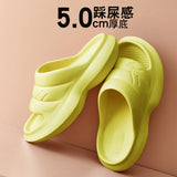 Vipkoala Women Anti-slip Sandals Men Summer Platform Women Shoes Bath Mute EVA Sofa Slides Women Thick Sole Soft Indoor Slippers