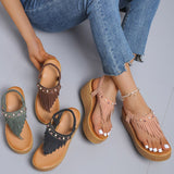 Vipkoala Summer New Fashion Wedge Sandals Platform Plus Size Women's Sandals Luxury Sandals Women Designers Beach Casual Shoes