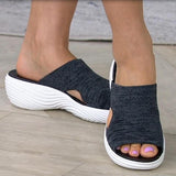 Vipkoala Women Casual Beach Slippers Orthopedic Stretch Orthotic Sandals Female Open Toe Breathable Slides Stretch Cross Shoes Outdoor