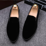 Vipkoala Men Loafers Luxury Brand Shoes Slip on Pointed Toe Party Wedding  Fashion   Black Green Wine Red