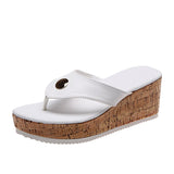 Vipkoala New Flat Wedges Sandals Slippers Female Casual Platform Flip Flops Fashion Comfortable Outdoor Beach Slides Women Summer