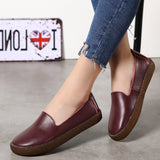 Vipkoala New Women Shoes White Genuine Leather for Loafers Soft Mocassin Femme Oxford  Slip on Casual  Flat