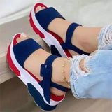 Vipkoala Women Sandals New Heels Woman Platform Wedges Shoes Ladies Summer Sandals Buckle Non-slip Beach Sandals Plus Size 35~43