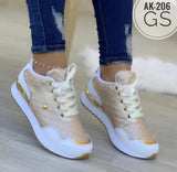 Vipkoala New Plus Size 43 Sports Shoes Autumn and Winter New Lace-up Platform Fashion Casual Non-slip Single Shoes