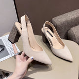 Vipkoala The New Fashion Elegant High Heels for Women with Free Shipping Casual Pumps Ladies Dress Shoes Designer Block Heels Women