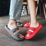 Vipkoala Summer Slippers Men Women Indoor EVA Thick Platform Bathroom Slippers Fashion Soft Sole Light Beach Sandal Couple Big Size 47