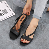 Vipkoala NEW Low Heel Sandals Thick Soled Female Wedge Outdoor Sandals Casual Slippers for Women Summer Footwear Fashion Beach Shoes