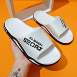 Vipkoala Flip Flops Man New Summer Alphabet Design Luxury Sandals Men Women Outside Non-slip Casual Beach Shoe Couples Home Slippers