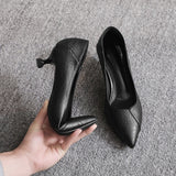 Vipkoala High Heel Shoes for Women Spring Black Pointed Toe Women's Slingbacks Shoes Sexy Dress Office Ladies Stilettos Female Pumps