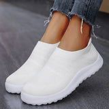 Vipkoala Fashion Women Casual Shoes Slip On Women Sock Shoes Solid Color Sneakers For Women Outdoor Ladies Flat Shoes Female Footwear