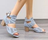 Vipkoala New Women High Heel Sandals Retro Gladiator Ladies Casual Rome Fashion Summer Woman Shoes Plus Size 35-43 sandals for women