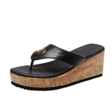 Vipkoala New Flat Wedges Sandals Slippers Female Casual Platform Flip Flops Fashion Comfortable Outdoor Beach Slides Women Summer