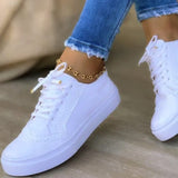 Vipkoala Women Flats Women's Casual Lace Up Shoes Female Platform Suede Footwear Ladies Comforts Breathable Vulcanized Zapatos Mujer