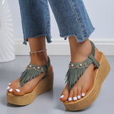 Vipkoala Summer New Fashion Wedge Sandals Platform Plus Size Women's Sandals Luxury Sandals Women Designers Beach Casual Shoes