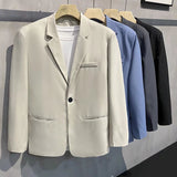 Vipkoala Korean Style Loose Men Blazer Spring Summer Hip Hop Loose Suit  Kpop Oversized Tops Ulzzang Fashion Coat Streetwear Jackets