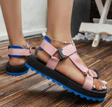 Vipkoala Women Summer New Sandals Female Buckle Leisure Durable Sandals Ladies Outdoor Casual Beach Shoes Plus Size 35-43 Sandalias Mujer