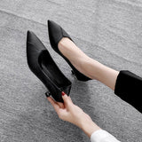 Vipkoala High Heel Shoes for Women Spring Black Pointed Toe Women's Slingbacks Shoes Sexy Dress Office Ladies Stilettos Female Pumps