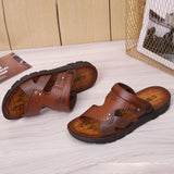 Vipkoala Sandals Men's Tide New Non-Slip Soft Bottom Men's Slippers Summer Open-toe Leisure Beach Sandals And Slippers