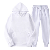 Vipkoala Men's Sets Hoodies+Pants Fleece Tracksuits Solid Pullovers Jackets Sweatershirts Sweatpants Hooded Streetwear Outfits