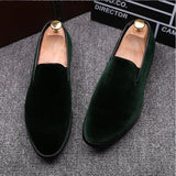 Vipkoala Men Loafers Luxury Brand Shoes Slip on Pointed Toe Party Wedding  Fashion   Black Green Wine Red