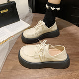 Vipkoala Women's New Platform Shoes Lolita Mary Janes Shoes School Uniform Jk Student Shoes Women Girl Round Toe Lolita Vintage Shoes