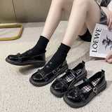 Vipkoala Lolita Shoes Lace Stitching Vintage Mary Janes Woman Flats Japanese Style Fashion Students Party Cute Ladies Footwear