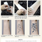 10pcs Semi-permanent Stickers Waterproof Non-reflective Wrist Tattoo Stickers For Men And Women