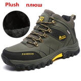 Vipkoala  Men Boots Winter With Plush Warm Snow Boots Casual Men Winter Boots Work Shoes Men Footwear Fashion Ankle Boots 39-47