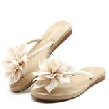Vipkoala Women Flip Flops Casual Flower Slippers Ladies Slip On Flat Shoes Female Fashion Non Slip Slides Beach Sandals New