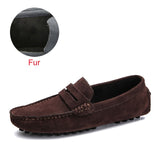 VipKoala Size 49 Men Casual Shoes Fashion Men Shoes Genuine Leather Men Loafers Moccasins Slip On Men's Flats Male Driving Shoes