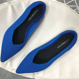 Vipkoala Pointed Toe flats Ladies flat Shoes Ballet  Breathable Knit Mocasines De Mujer Gestante Bailarinas De Mujer Loafers autumn