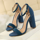 Sexy High Heels New Women Pumps Comfort Women Shoes Block Heels Ladies Shoes Buckle Women Heels Female Shoes Women Sandals