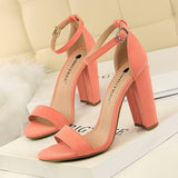 Sexy High Heels New Women Pumps Comfort Women Shoes Block Heels Ladies Shoes Buckle Women Heels Female Shoes Women Sandals